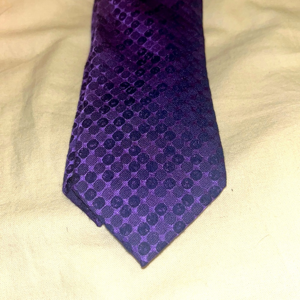 Calvin Klein purple tie